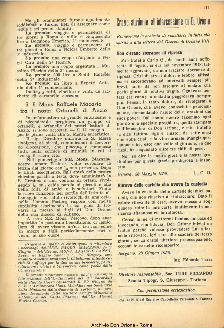 La piccola Opera della Divina Provvidenza, 45, 07, 01-07-1950, pagina 15