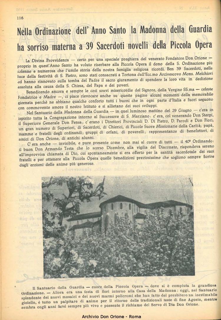 La piccola Opera della Divina Provvidenza, 45, 09, 01-09-1950, pagina 4