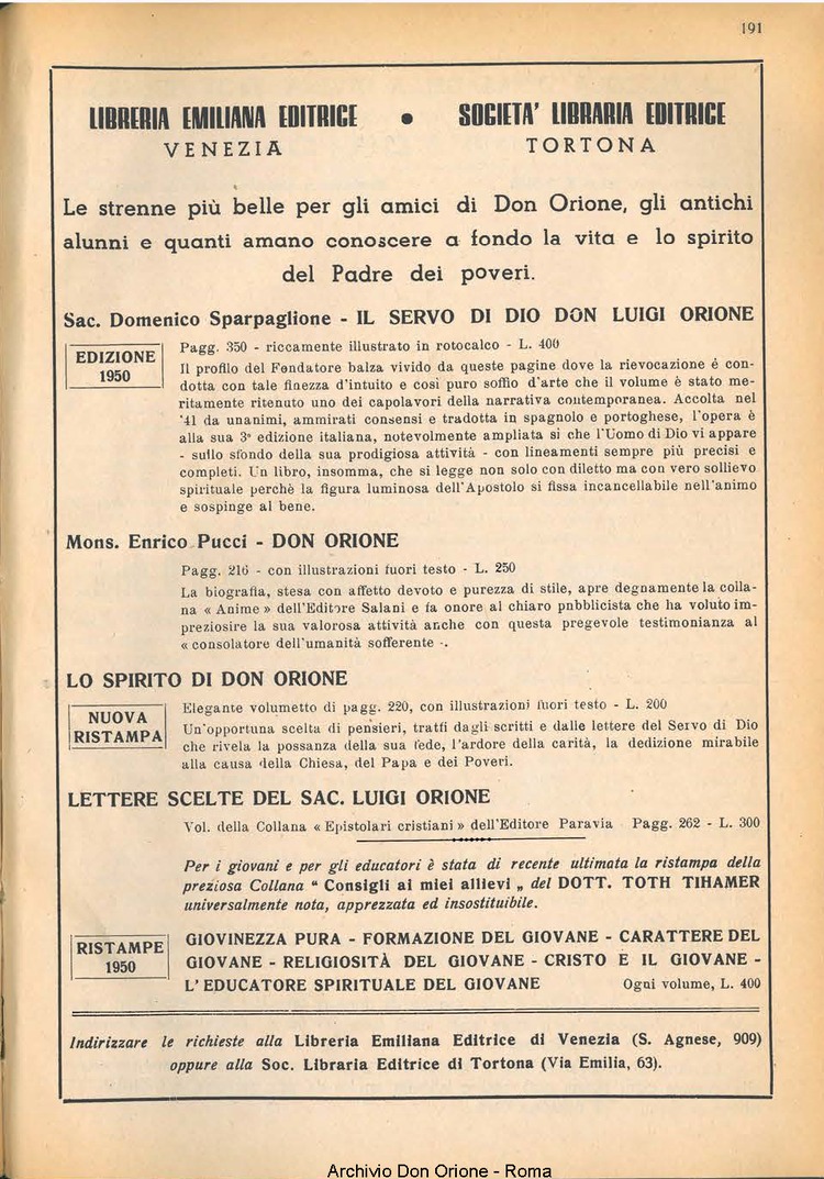 La piccola Opera della Divina Provvidenza, 45, 12, 01-12-1950, pagina 15