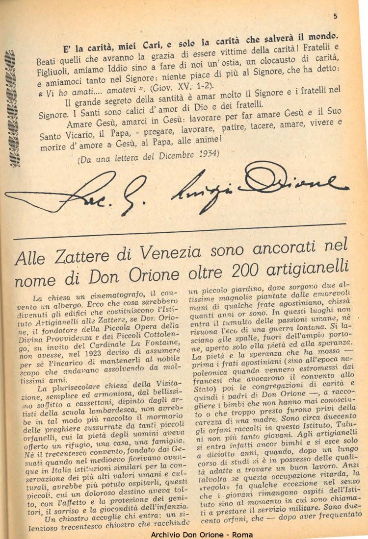 La piccola Opera della Divina Provvidenza, 46, 01, 01-01-1951, pagina 5