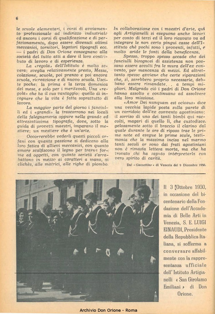 La piccola Opera della Divina Provvidenza, 46, 01, 01-01-1951, pagina 8