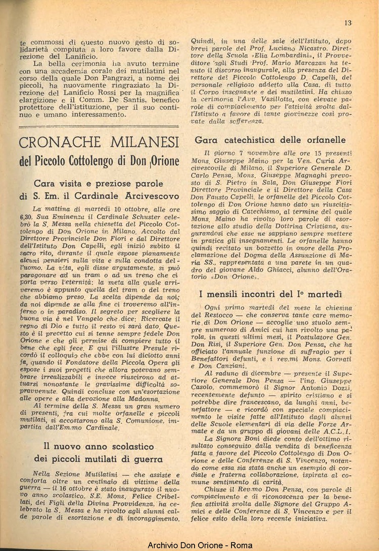 La piccola Opera della Divina Provvidenza, 46, 01, 01-01-1951, pagina 15