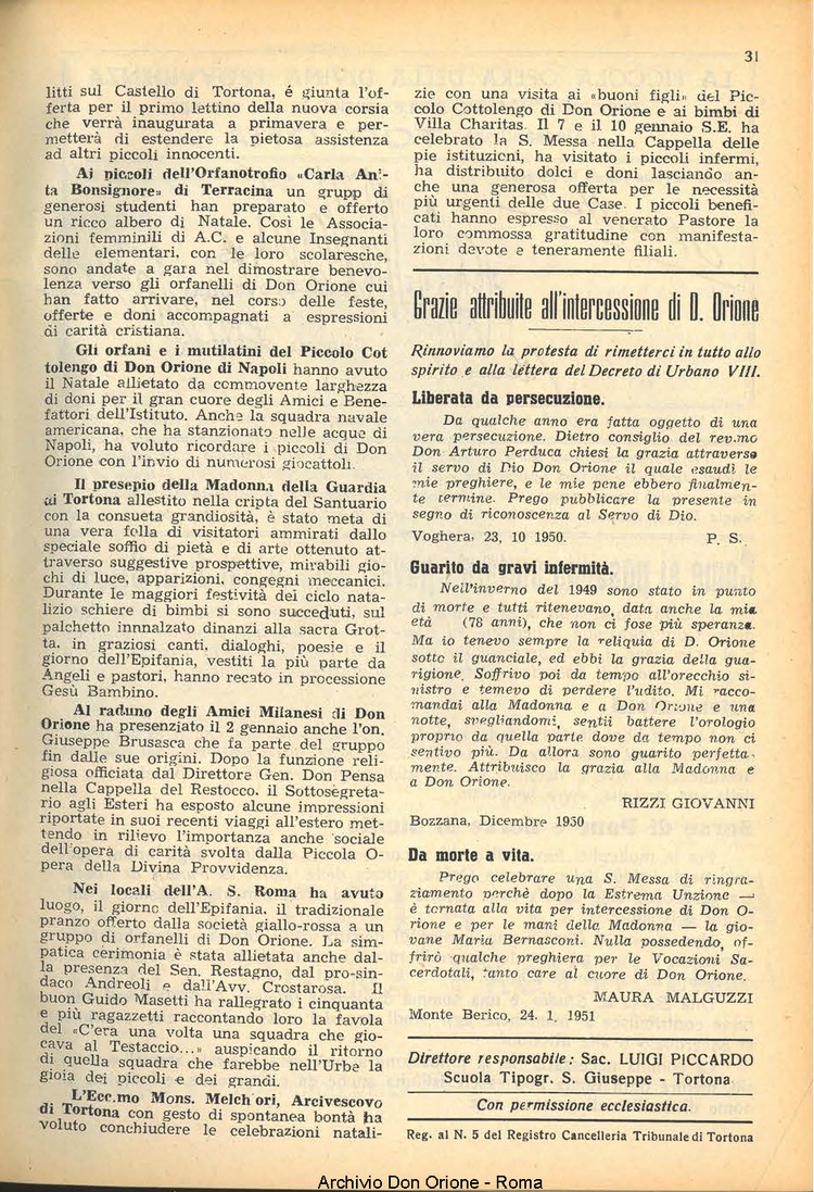 La piccola Opera della Divina Provvidenza, 46, 02, 01-02-1951, pagina 15
