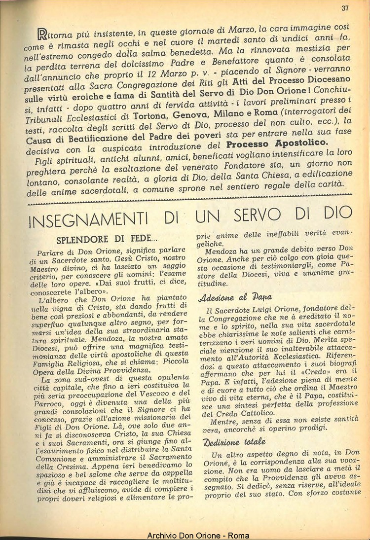 La piccola Opera della Divina Provvidenza, 46, 03, 01-03-1951, pagina 5