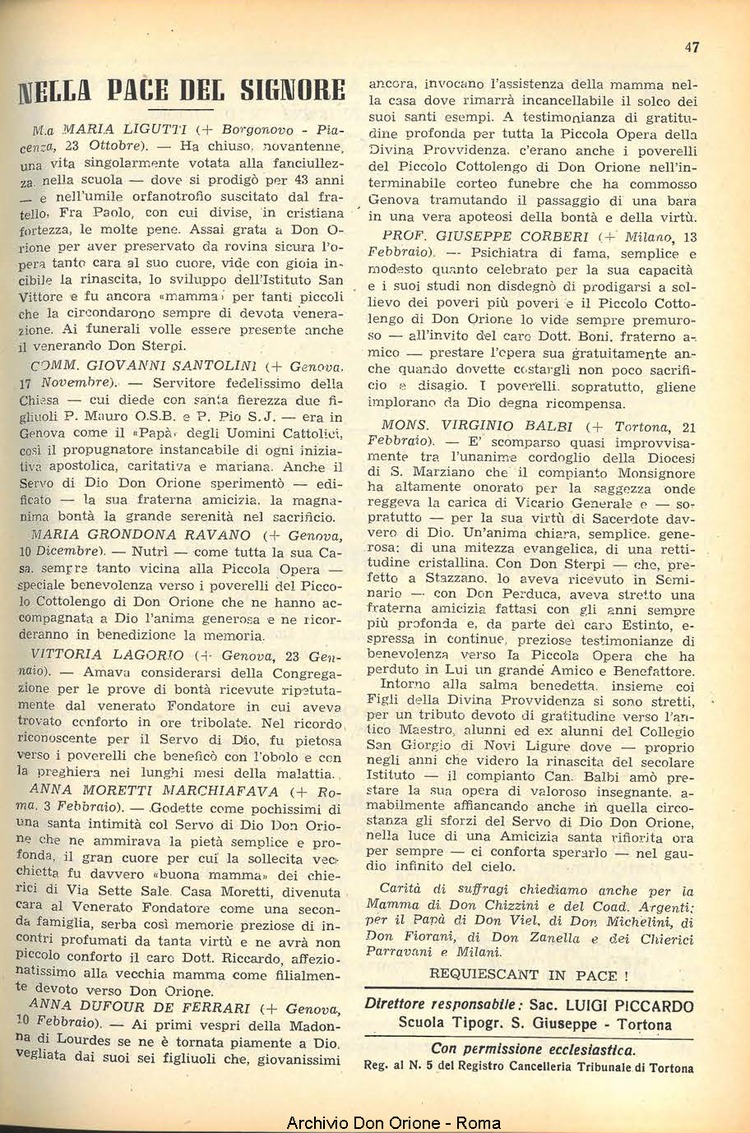La piccola Opera della Divina Provvidenza, 46, 03, 01-03-1951, pagina 15