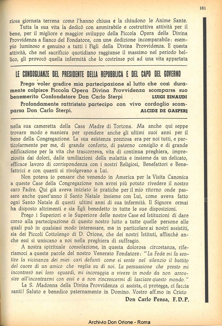 La piccola Opera della Divina Provvidenza, 46, 12, 01-12-1951, pagina 5