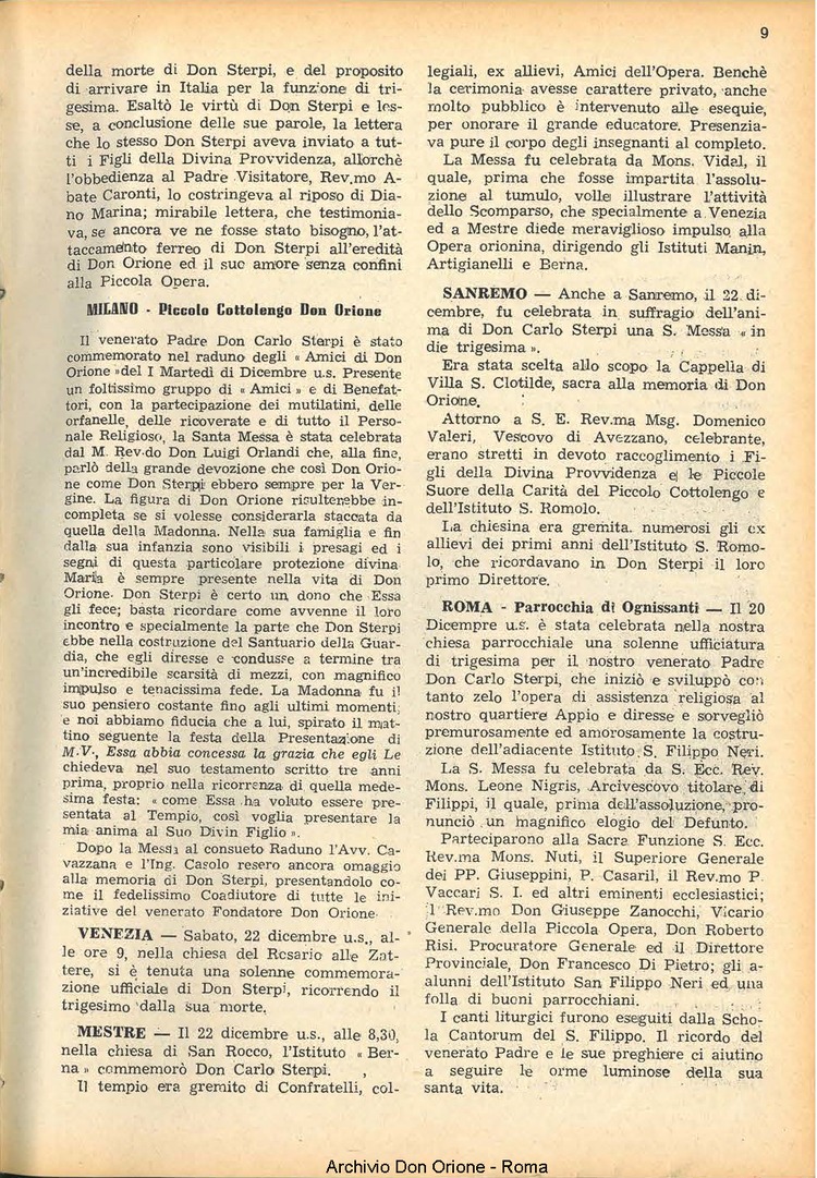 La piccola Opera della Divina Provvidenza, 47, 01_02, 01-02-1952, pagina 9