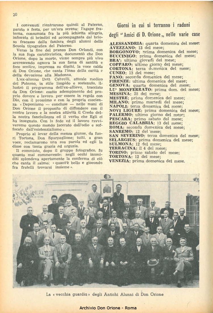 La piccola Opera della Divina Provvidenza, 47, 01_02, 01-02-1952, pagina 20