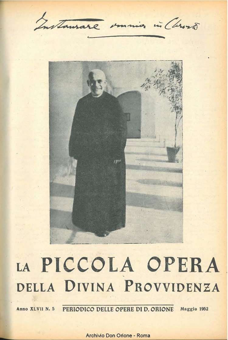 La piccola Opera della Divina Provvidenza, 47, 05, 01-05-1952, pagina 1