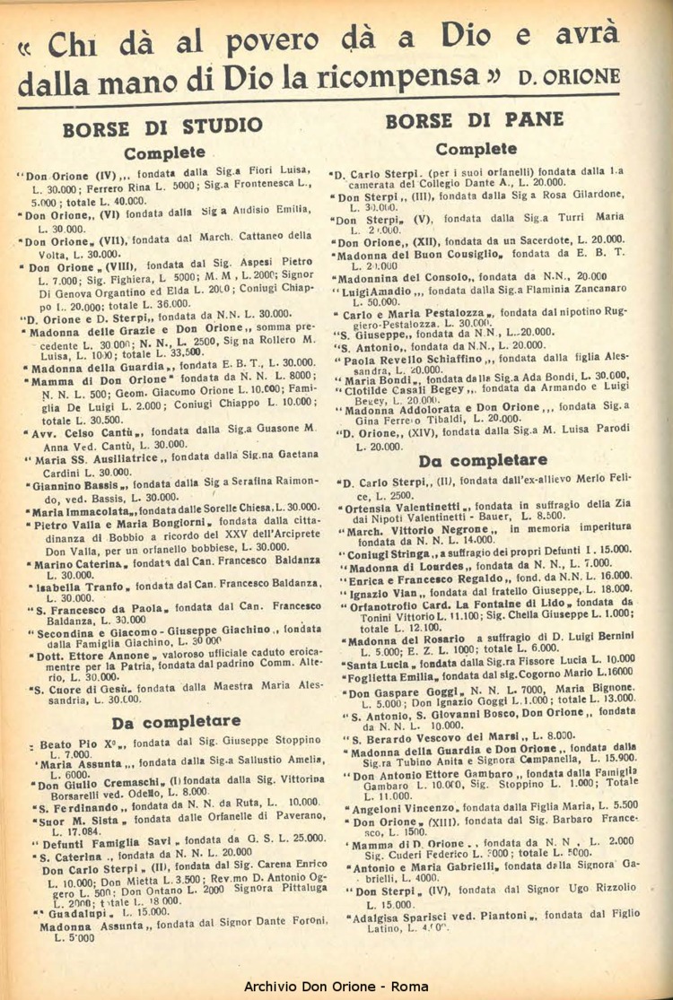 La piccola Opera della Divina Provvidenza, 47, 05, 01-05-1952, pagina 2