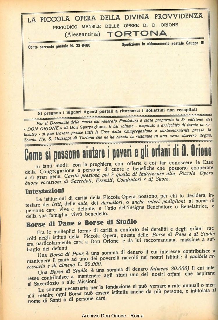 La piccola Opera della Divina Provvidenza, 47, 05, 01-05-1952, pagina 14