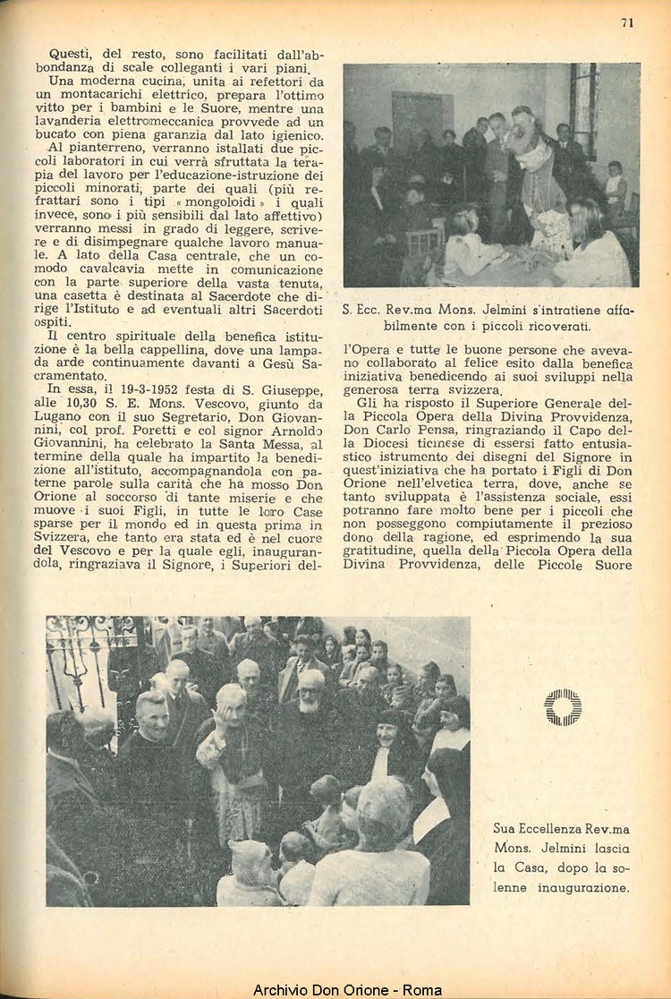 La piccola Opera della Divina Provvidenza, 47, 06, 01-06-1952, pagina 7