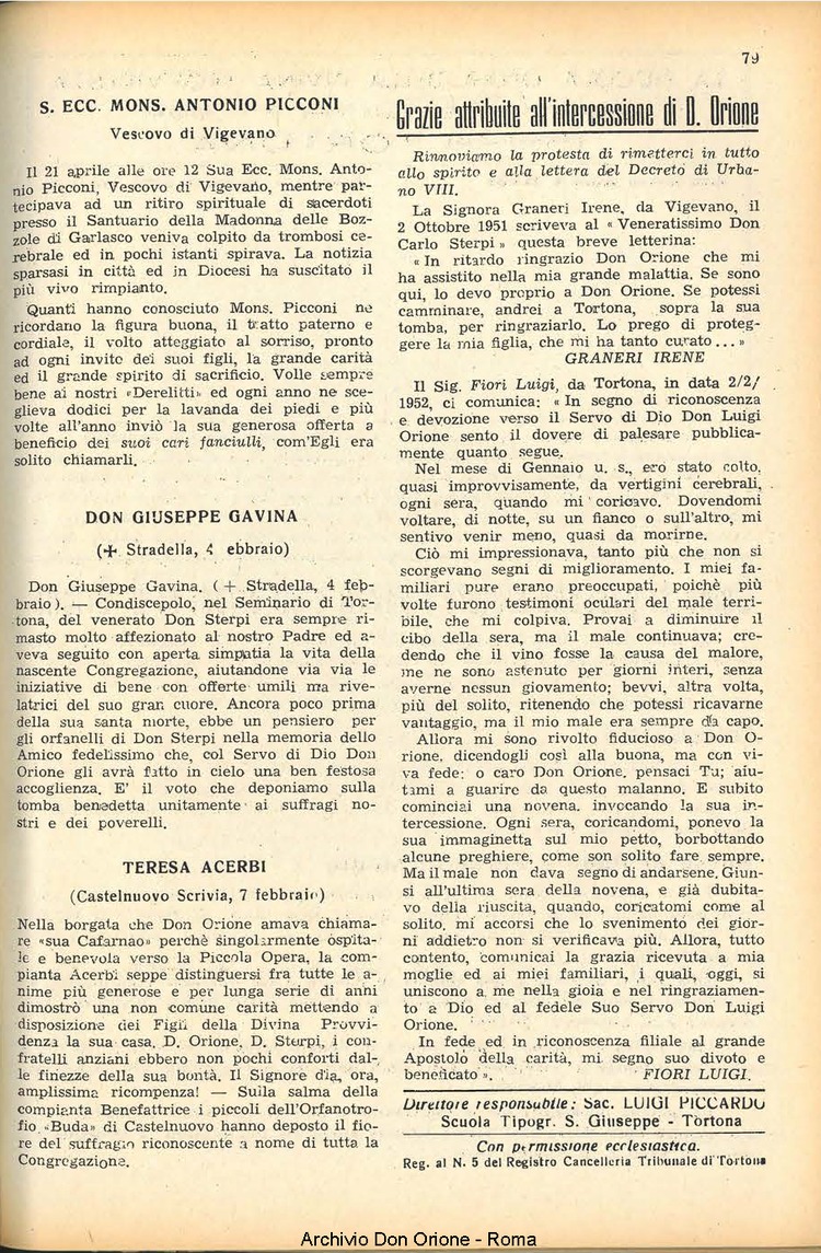 La piccola Opera della Divina Provvidenza, 47, 06, 01-06-1952, pagina 15