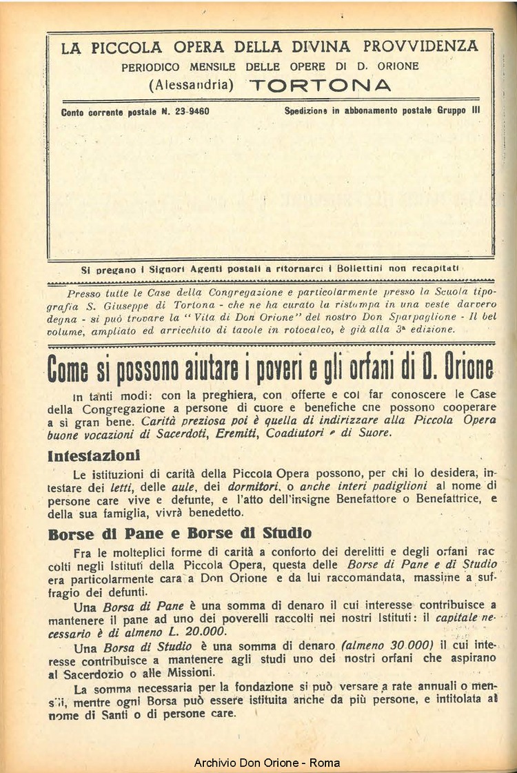 La piccola Opera della Divina Provvidenza, 47, 07, 01-07-1952, pagina 14