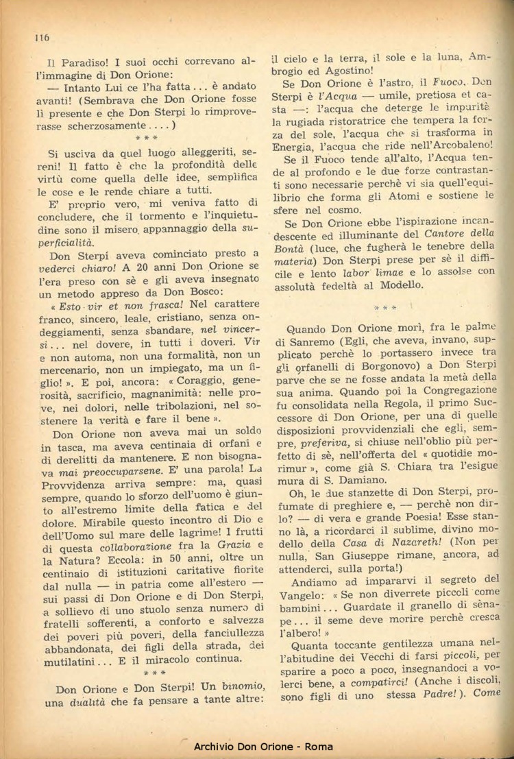 La piccola Opera della Divina Provvidenza, 47, 09, 01-09-1952, pagina 4