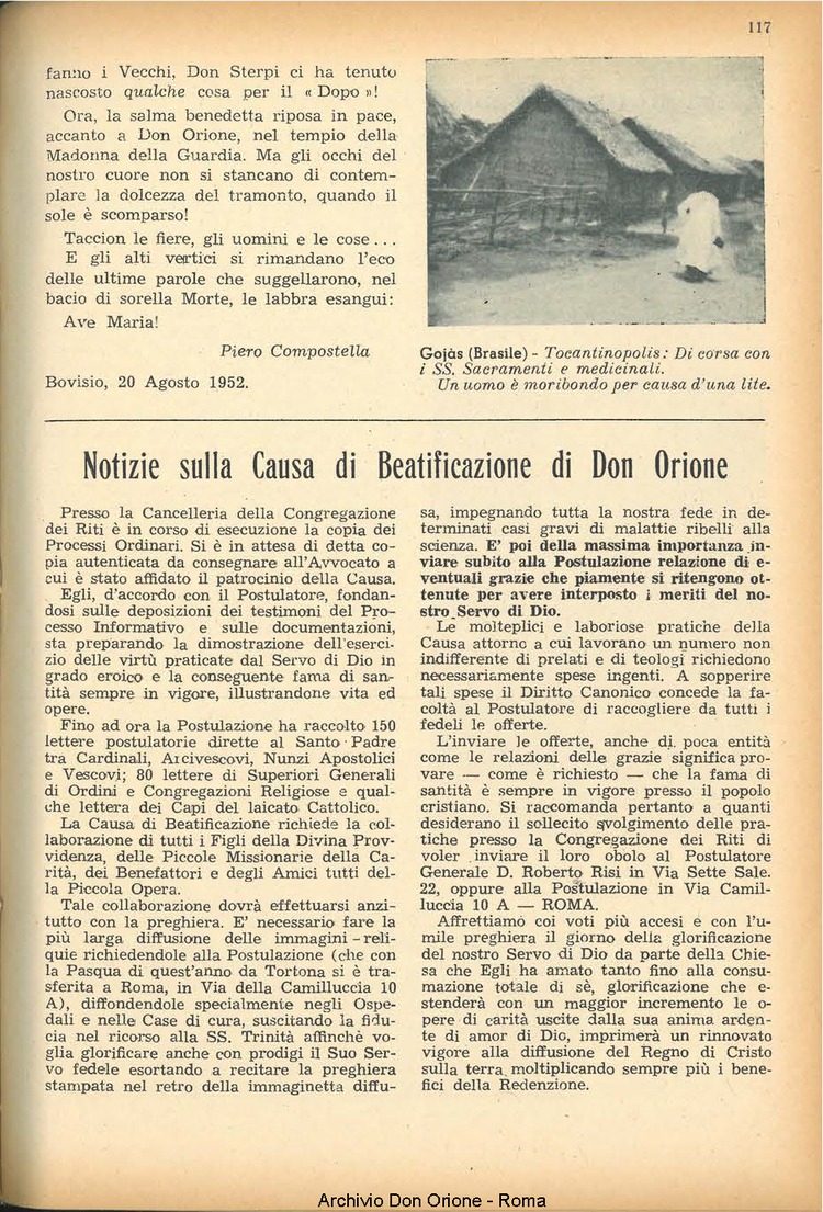 La piccola Opera della Divina Provvidenza, 47, 09, 01-09-1952, pagina 5