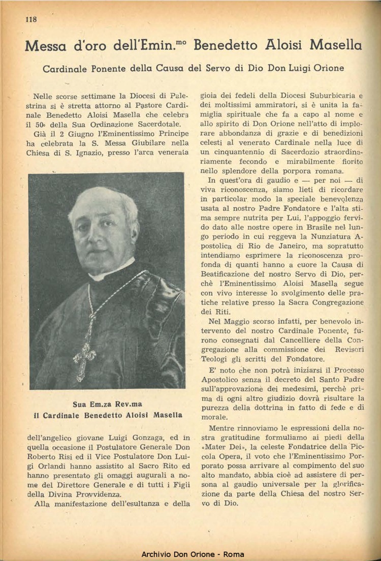 La piccola Opera della Divina Provvidenza, 47, 09, 01-09-1952, pagina 6
