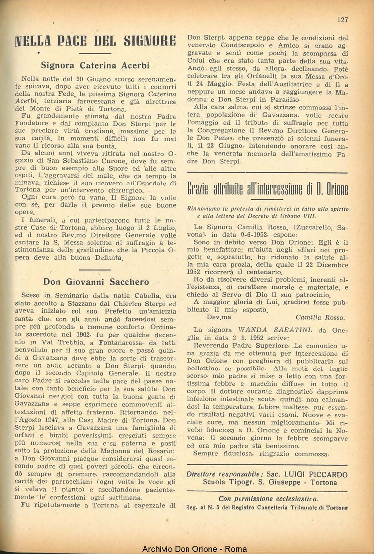 La piccola Opera della Divina Provvidenza, 47, 09, 01-09-1952, pagina 15