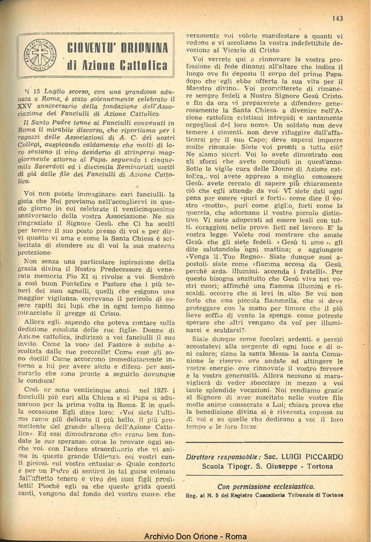 La piccola Opera della Divina Provvidenza, 47, 10, 01-10-1952, pagina 13