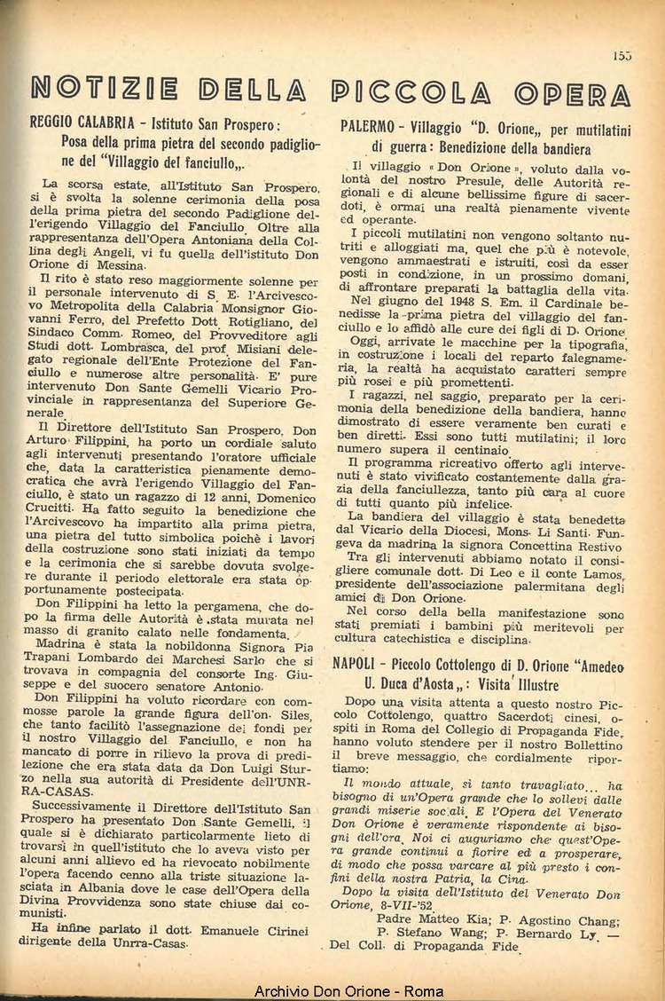La piccola Opera della Divina Provvidenza, 47, 12, 01-12-1952, pagina 11
