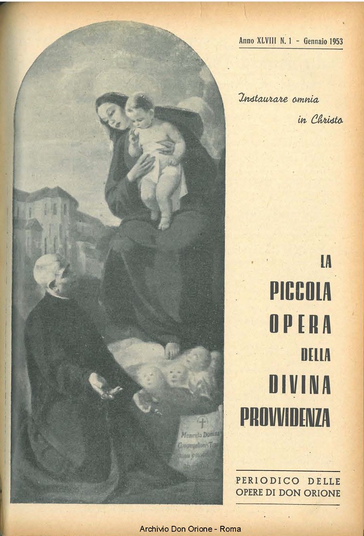 La piccola Opera della Divina Provvidenza, 48, 01, 01-01-1953, pagina 1