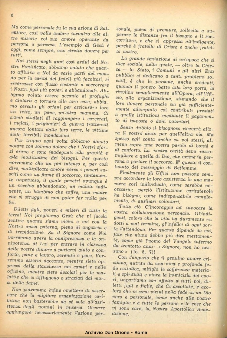 La piccola Opera della Divina Provvidenza, 48, 01, 01-01-1953, pagina 6