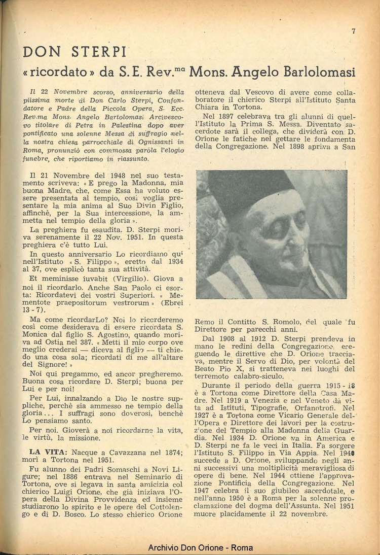 La piccola Opera della Divina Provvidenza, 48, 01, 01-01-1953, pagina 7