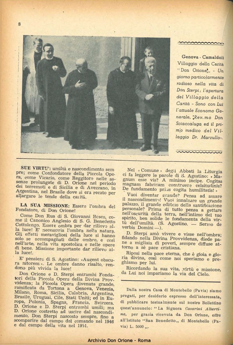 La piccola Opera della Divina Provvidenza, 48, 01, 01-01-1953, pagina 8