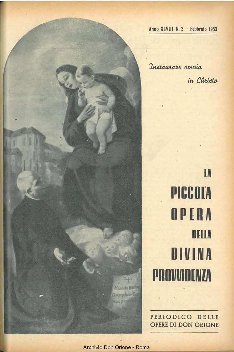 La piccola Opera della Divina Provvidenza, 48, 02, 01-02-1953, pagina 1