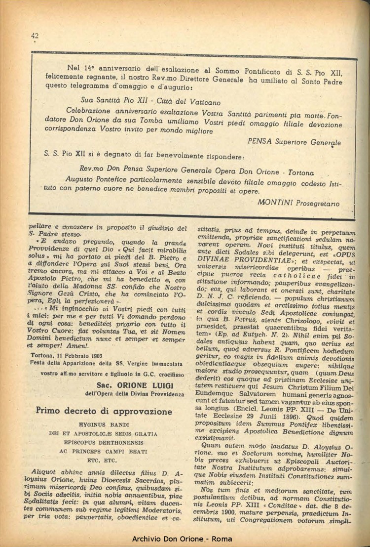 La piccola Opera della Divina Provvidenza, 48, 03, 01-03-1953, pagina 10