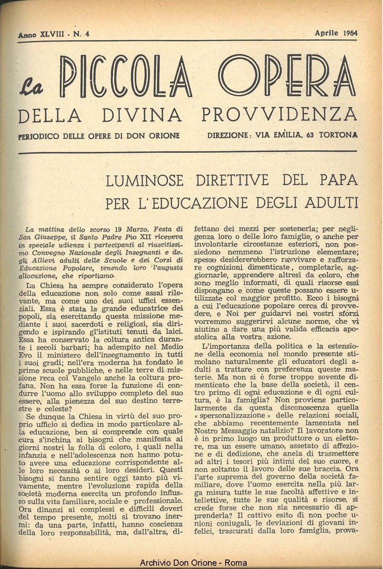 La piccola Opera della Divina Provvidenza, 48, 04, 01-04-1953, pagina 3