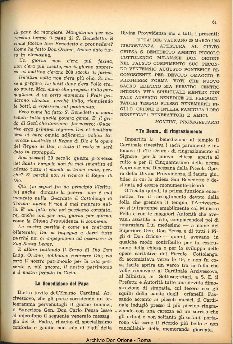 La piccola Opera della Divina Provvidenza, 48, 04, 01-04-1953, pagina 13