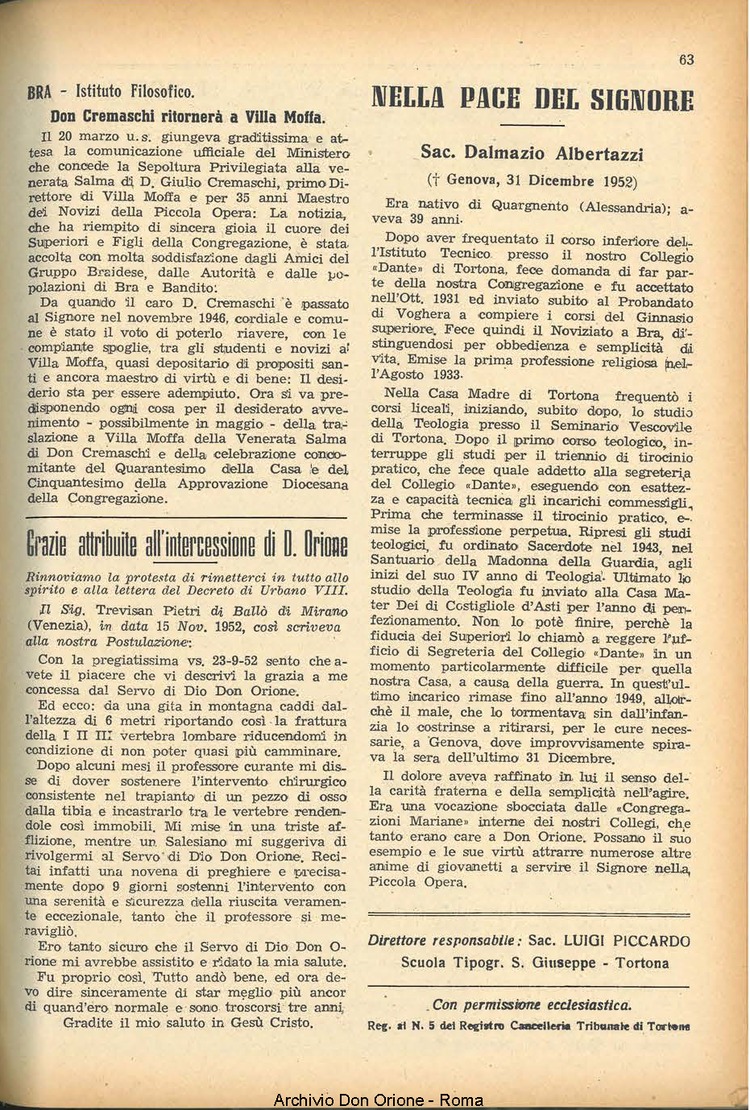 La piccola Opera della Divina Provvidenza, 48, 04, 01-04-1953, pagina 15