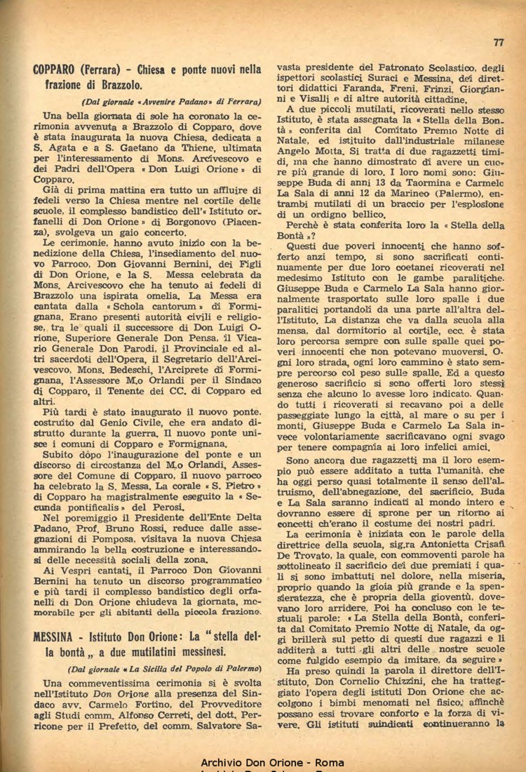 La piccola Opera della Divina Provvidenza, 48, 05, 01-05-1953, pagina 13