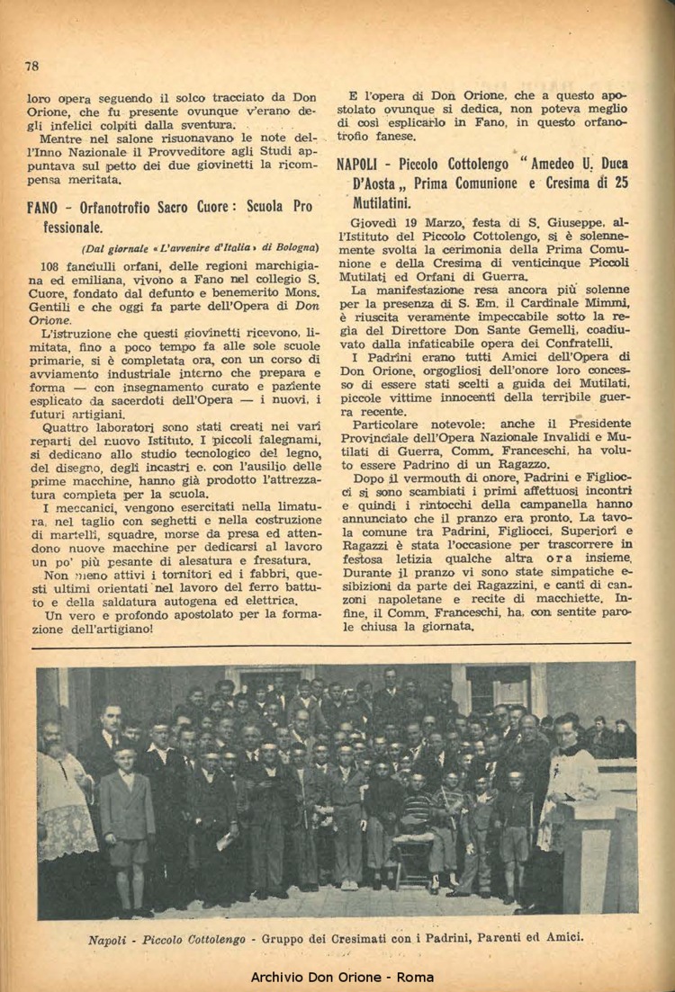 La piccola Opera della Divina Provvidenza, 48, 05, 01-05-1953, pagina 14