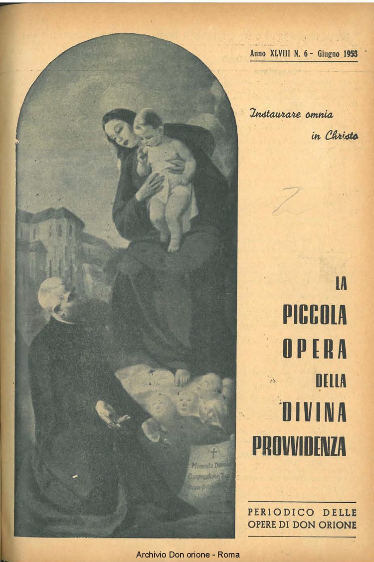 La piccola Opera della Divina Provvidenza, 48, 06, 01-06-1953, pagina 1