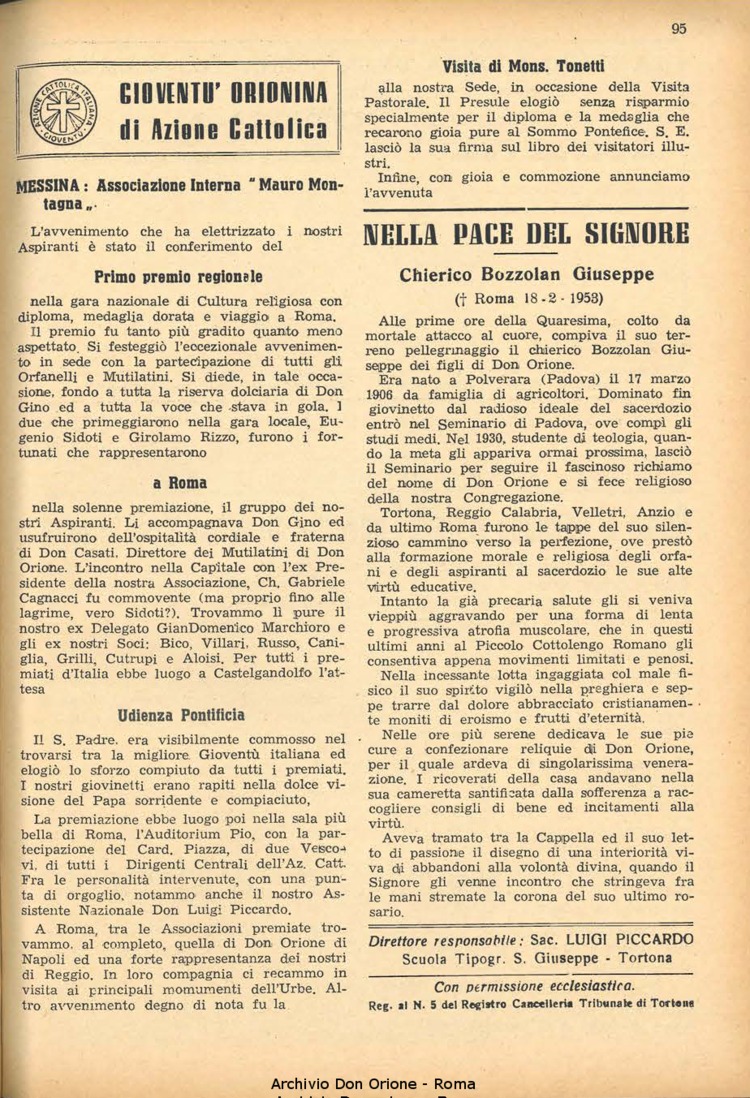 La piccola Opera della Divina Provvidenza, 48, 06, 01-06-1953, pagina 15