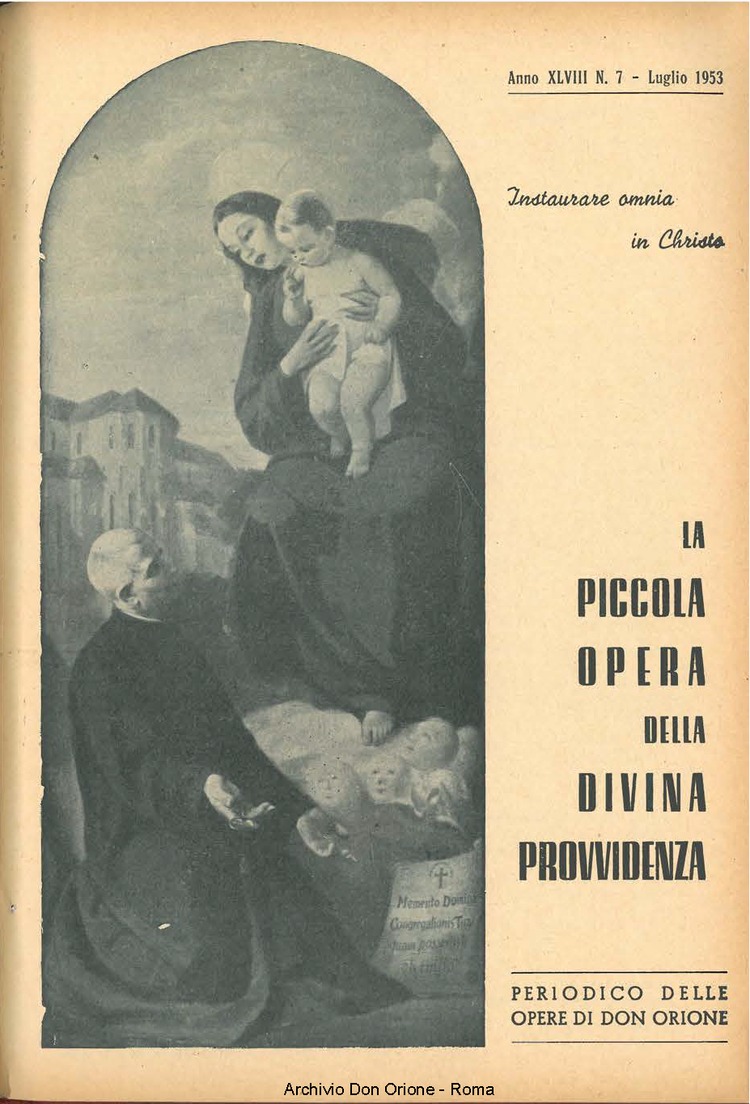 La piccola Opera della Divina Provvidenza, 48, 07, 01-07-1953, pagina 1