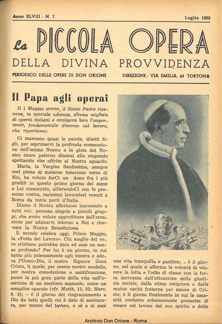 La piccola Opera della Divina Provvidenza, 48, 07, 01-07-1953, pagina 3