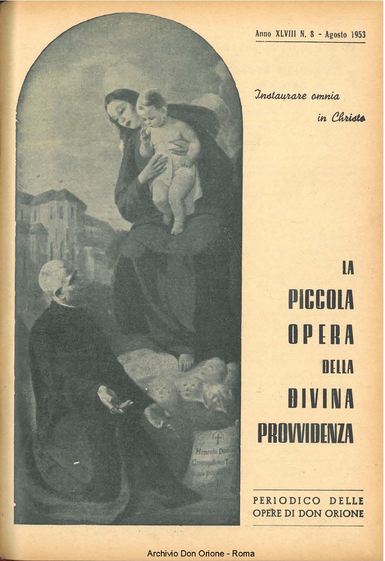 La piccola Opera della Divina Provvidenza, 48, 08, 01-08-1953, pagina 1