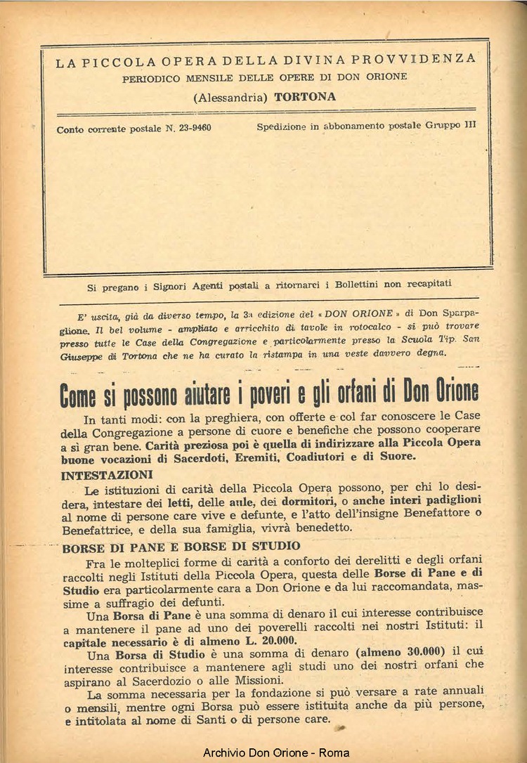 La piccola Opera della Divina Provvidenza, 48, 08, 01-08-1953, pagina 16
