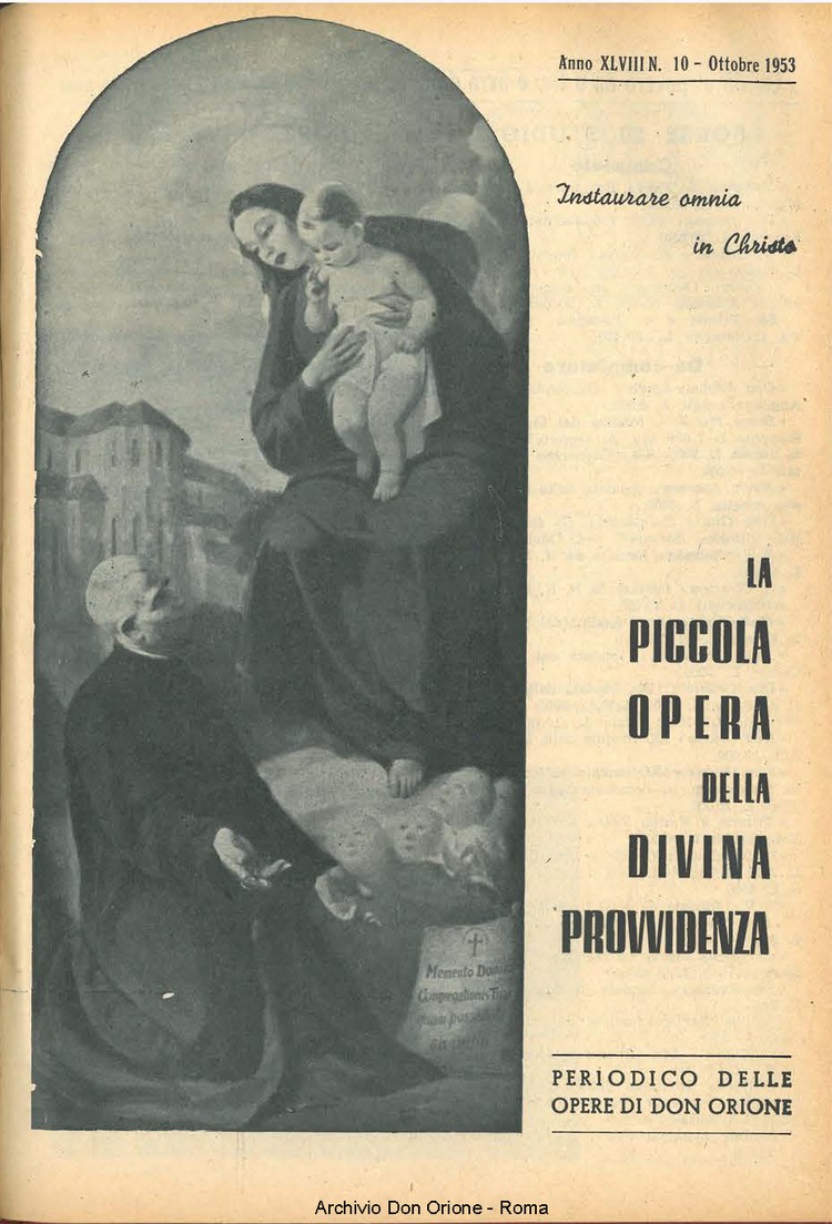La piccola Opera della Divina Provvidenza, 48, 10, 01-10-1953, pagina 1