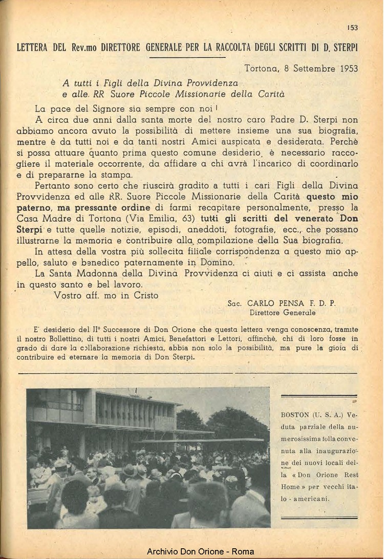 La piccola Opera della Divina Provvidenza, 48, 10, 01-10-1953, pagina 9