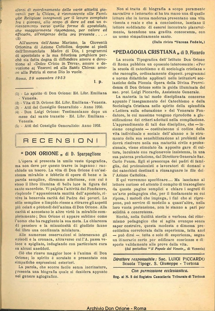 La piccola Opera della Divina Provvidenza, 49, 01, 01-01-1954, pagina 19