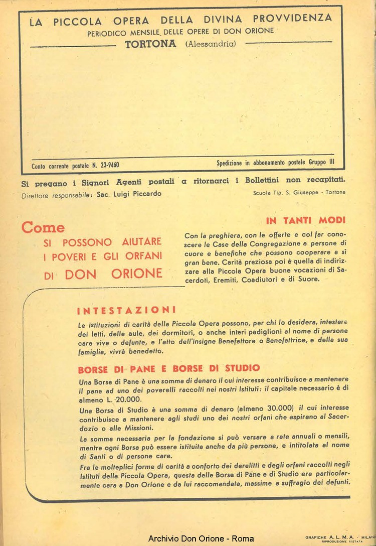 La piccola Opera della Divina Provvidenza, 49, 01, 01-01-1954, pagina 20