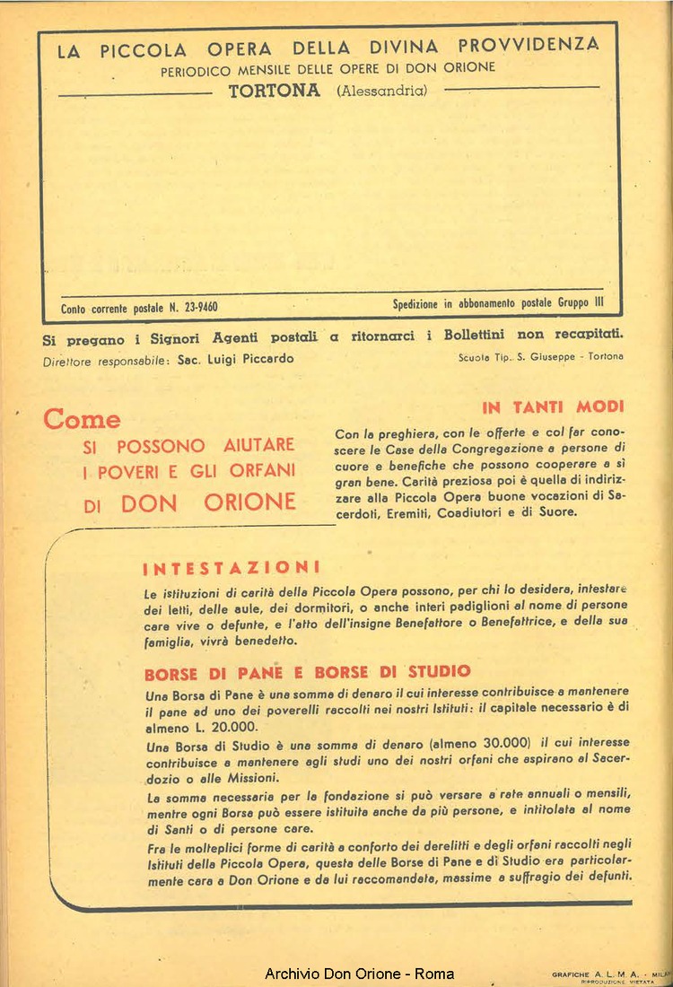 La piccola Opera della Divina Provvidenza, 49, 02, 01-02-1954, pagina 20