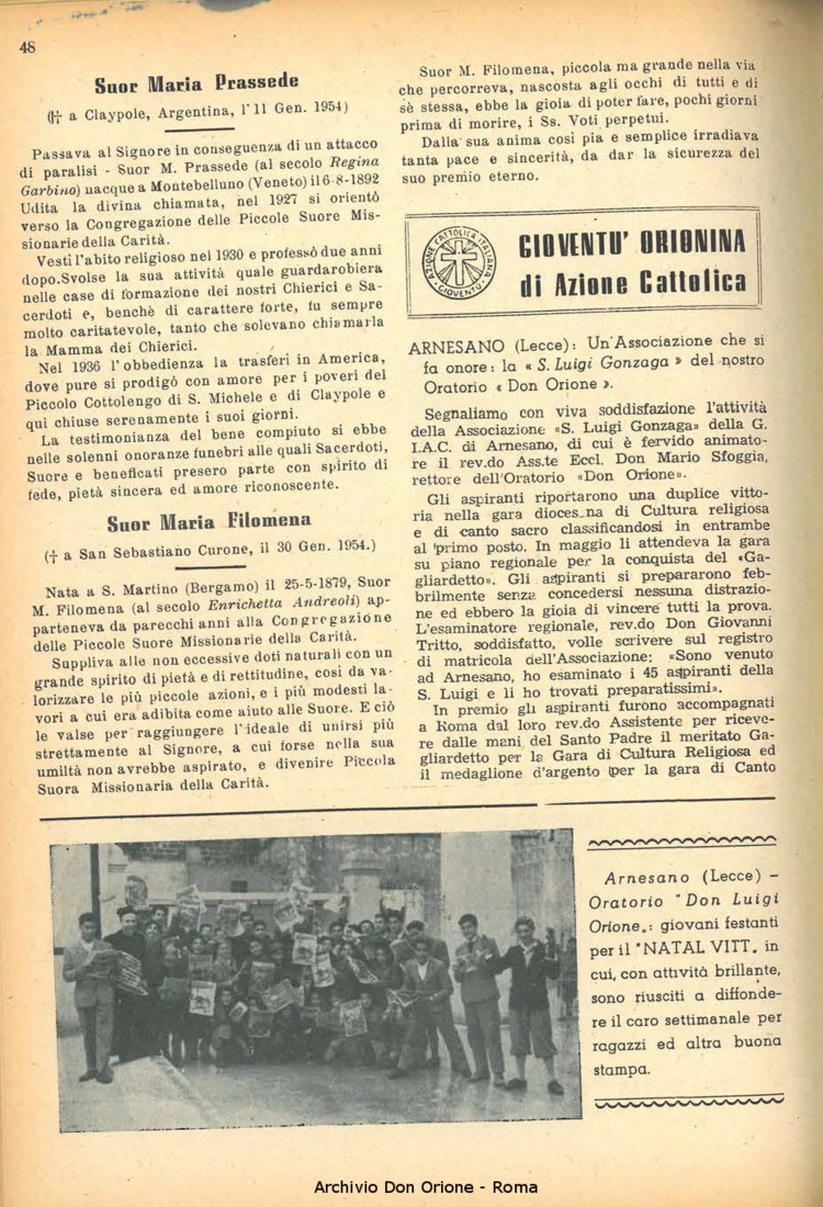 La piccola Opera della Divina Provvidenza, 49, 03, 01-03-1954, pagina 18