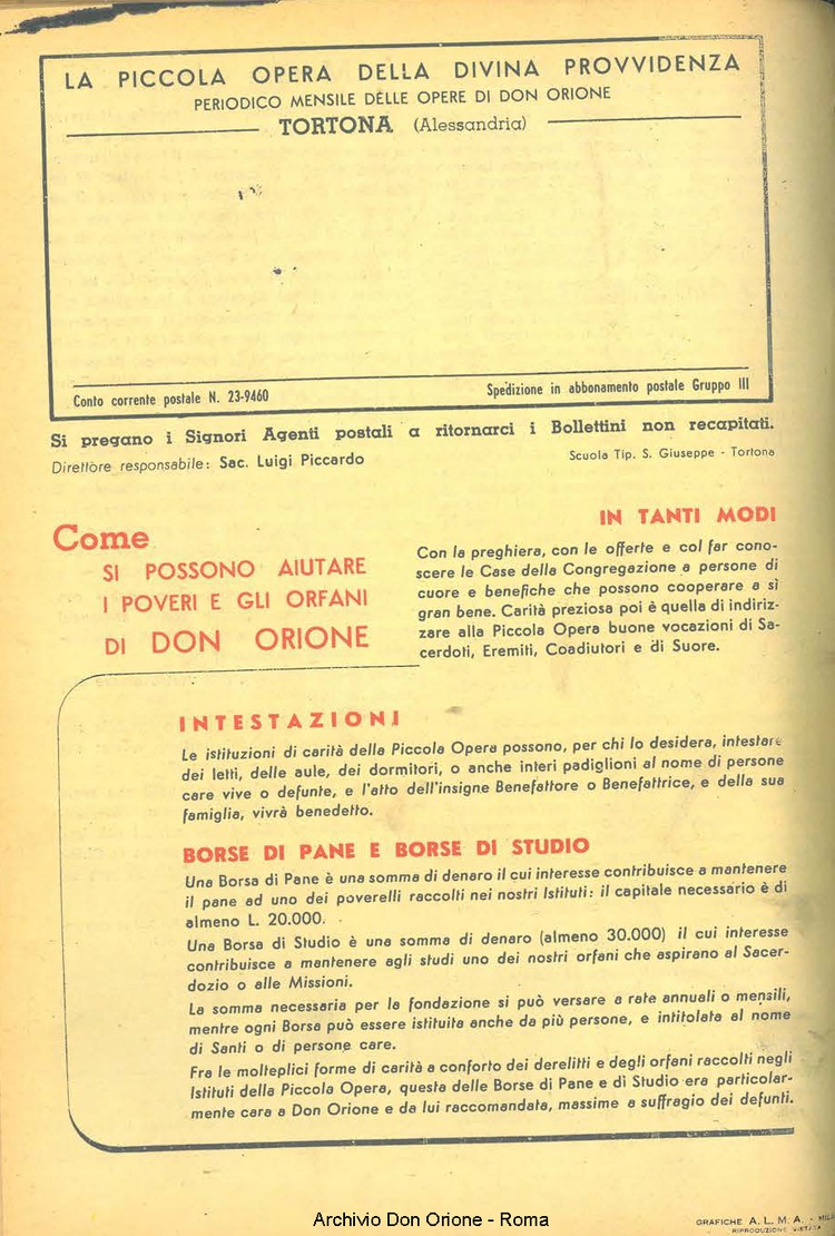 La piccola Opera della Divina Provvidenza, 49, 03, 01-03-1954, pagina 20