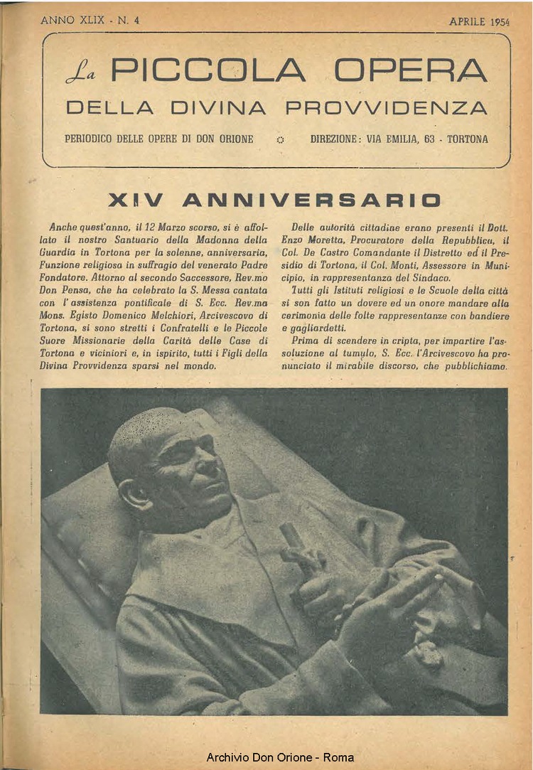 La piccola Opera della Divina Provvidenza, 49, 04, 01-04-1954, pagina 3