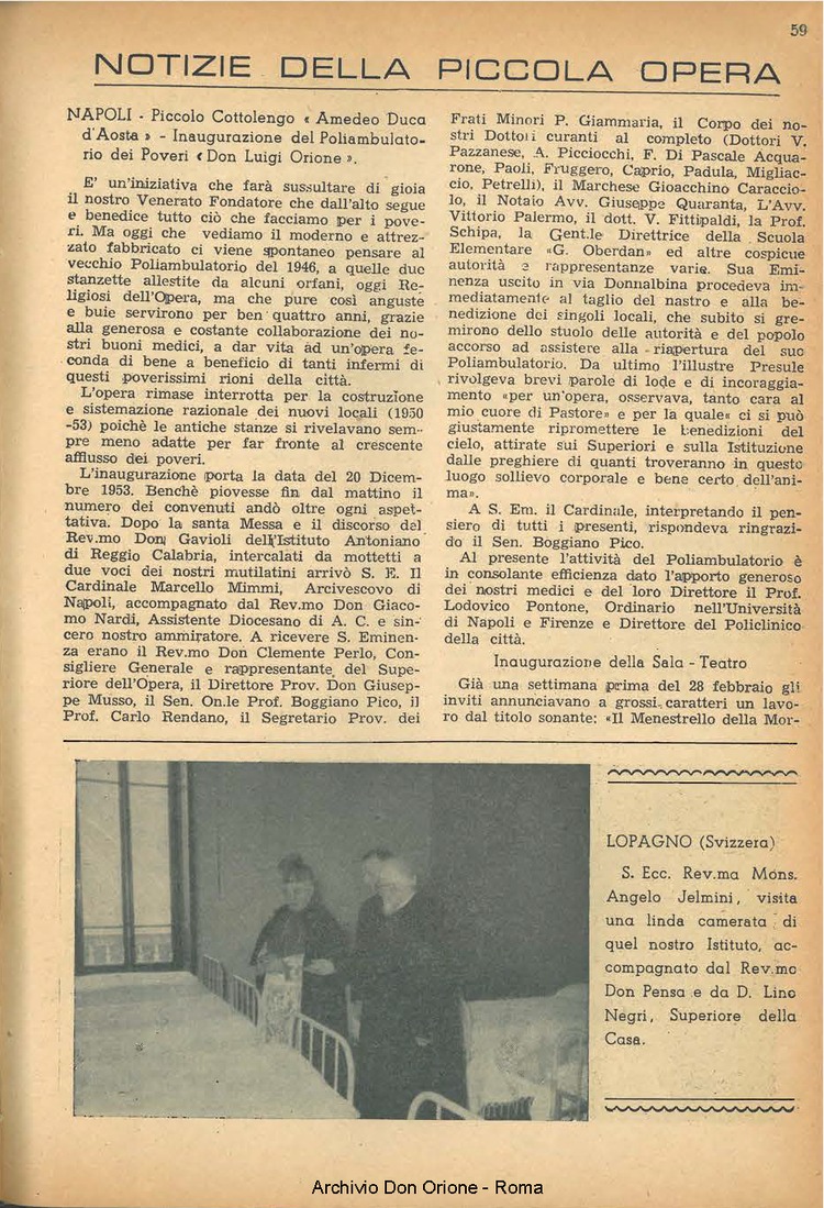 La piccola Opera della Divina Provvidenza, 49, 04, 01-04-1954, pagina 13